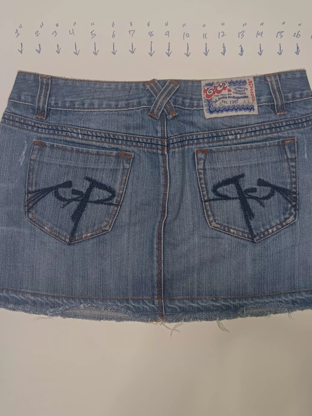 Chip & Pepper Women's Denim Mini Skirt - Blue